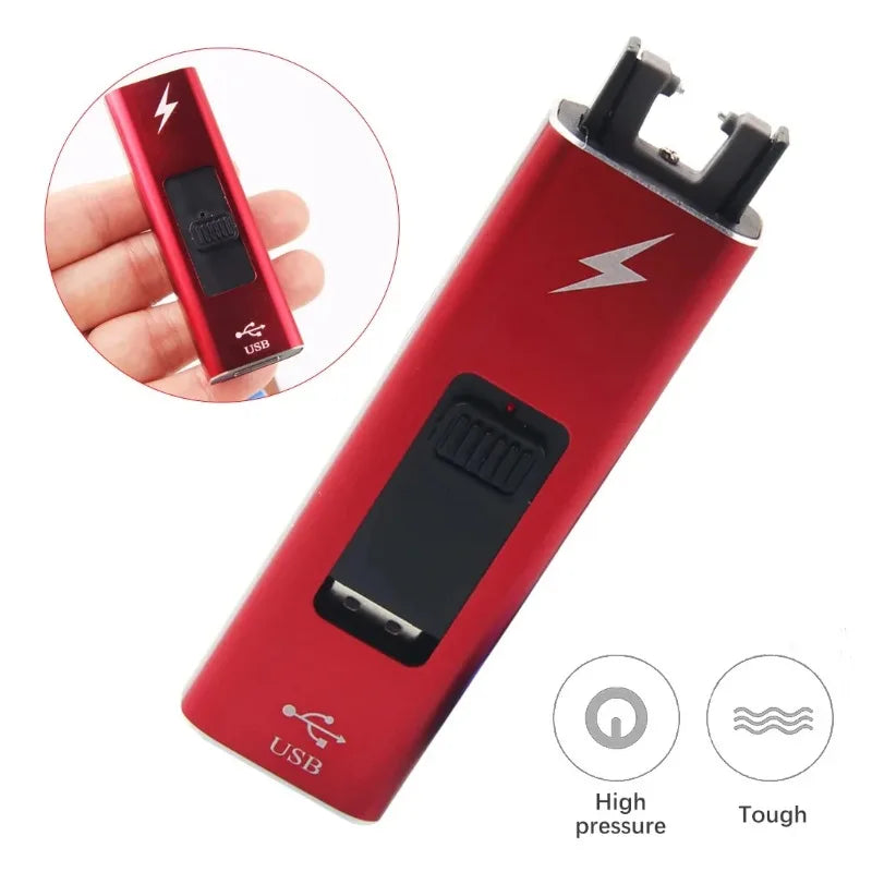 Plasma USB Windproof Lighter - Flameless Arc for Outdoor Use