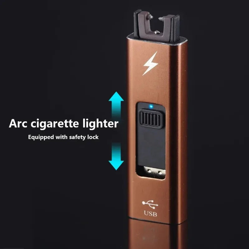 Plasma USB Windproof Lighter - Flameless Arc for Outdoor Use
