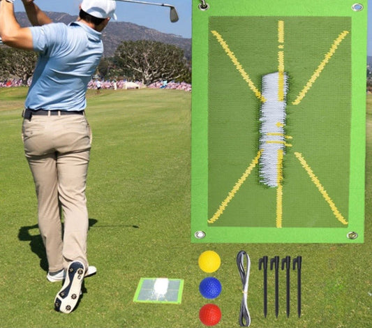 Golf Swing Training Mat - Instant Feedback & Path Correction